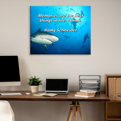 Artsy Quote By Romy Schneider Gallery Wrapped Canvas