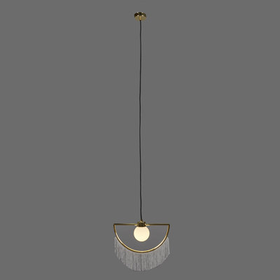 1 - Light Polished Brass Unique/Statement Pendant