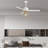 48 Inch 3 - Blade Modern Indoor Wooden Ceiling Fan Light With Remote Control for Bedroom Office