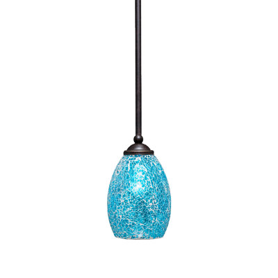 Mini-luminaire suspendu Zilo avec verre fusion