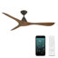 Ventilateur de plafond intelligent à 3 pales en bois naturel Carve avec télécommande incluse-116667909-116667913-123843250