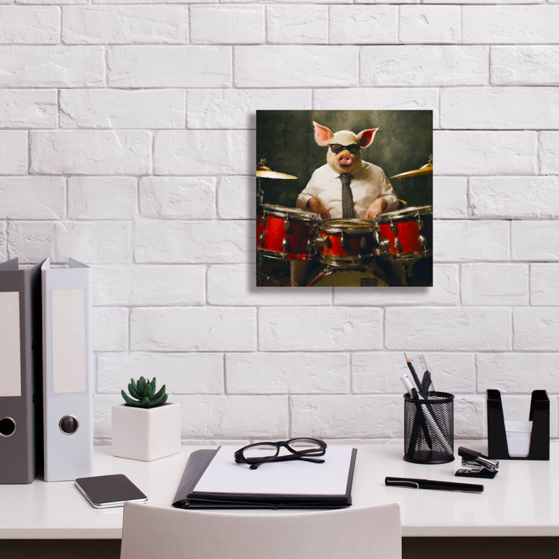 «Stix» par Sean Parnell, art mural sur toile, H 12 po x l 12 po x P 0,75 po