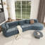 Modern Large 2-Piece Sectional Sofa with 3 Pillows,for Living Room, Bedroom-1502813325