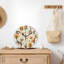 Horloge murale Naanle Autumn Forest Deers Owls Fox Mushroom