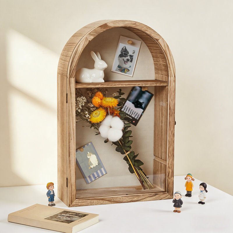 Boîte-cadre en bois avec cadre intérieur en acrylique