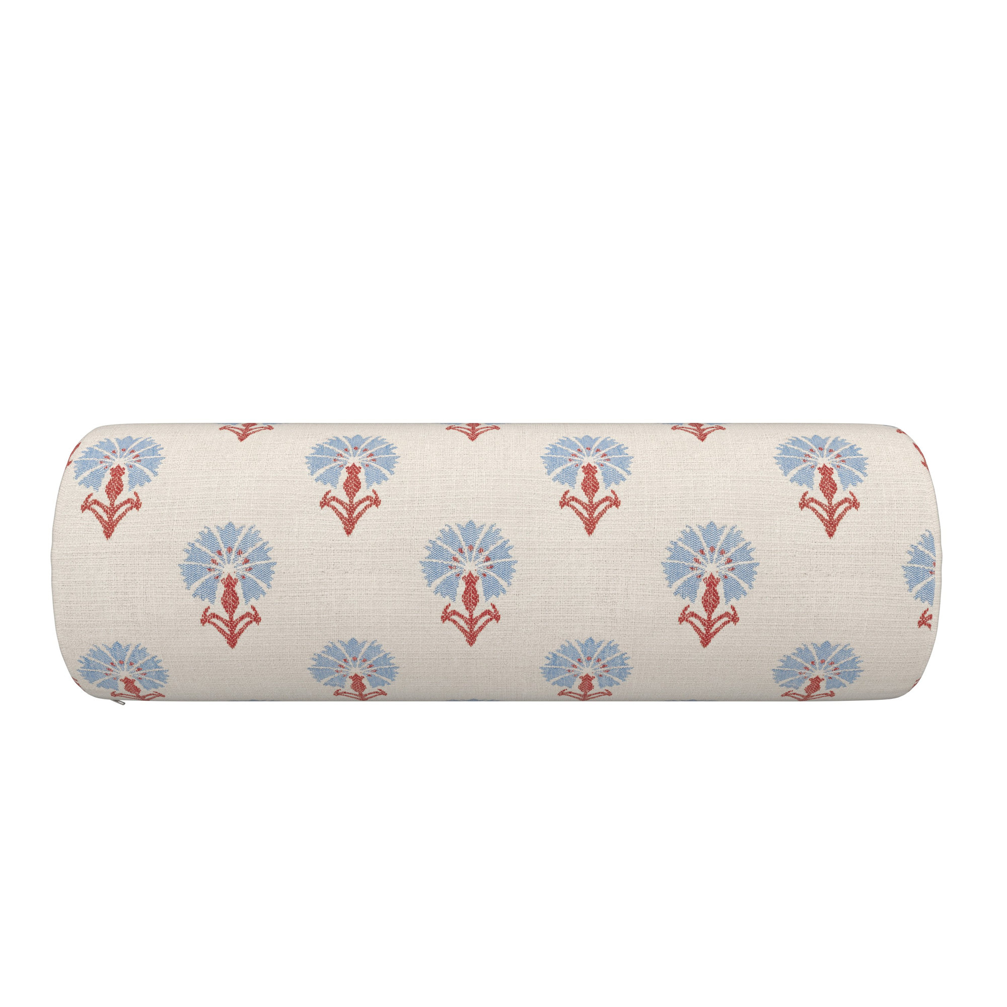 Amala Outdoor/Indoor Bolster Pillow, Mira Bluebell