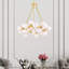 Lustre 26 po pour salle à manger, chambre à coucher - conception céleste 25 lumières avec base d'ampoule G9 - Compatible avec DEL, globes en verre givré - Certifié BACL-1489092985