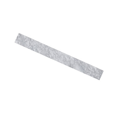 Dosseret en marbre de Carrare de 54 cm (21,25 pouces) pour meuble-lavabo