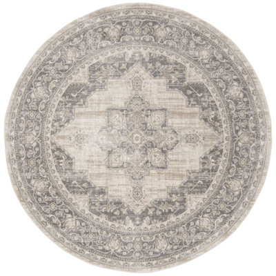 Tapis oriental crème / gris Aurelle
