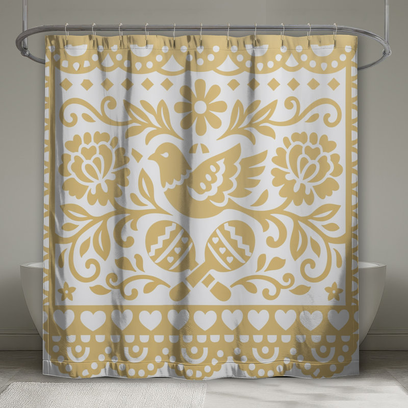 Rideau de douche Bird, 70in W x 84in H