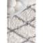 Tapis blanc / gris Anel-18101097