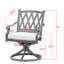 Chaise de patio pivotante avec coussins Banski-566123638