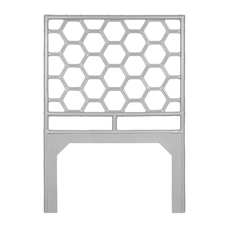 Honeycomb Standard Bed, Twin, Light Gray