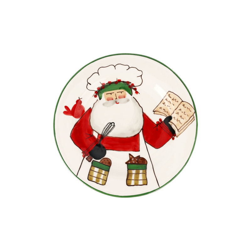 Old St. Nick Terra Bianca Salad/Dessert Plate