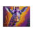Girafe abstraite mauve moderne, peinture à l'huile sur toile-786404706