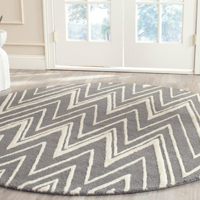 Ellicott Hand Tufted Wool Chevron Rug