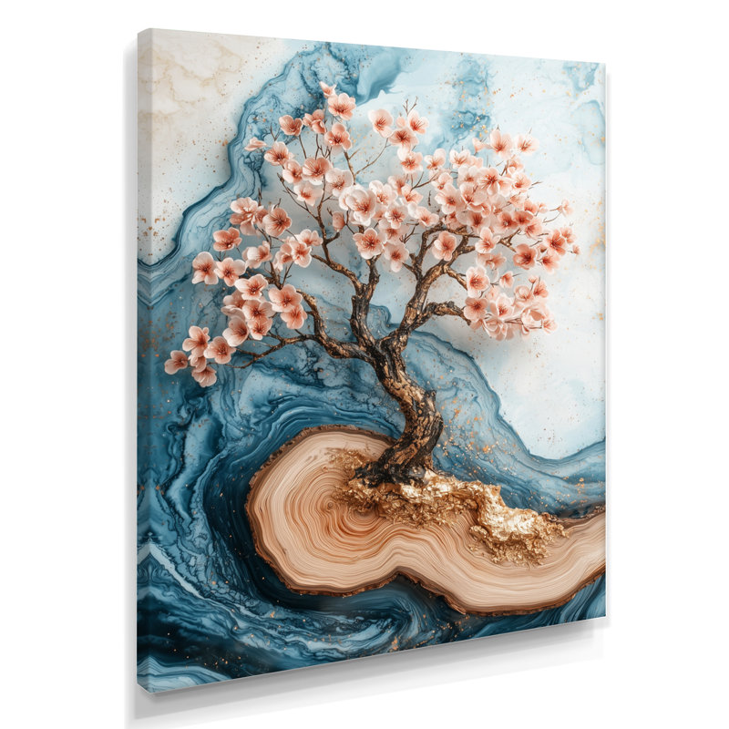 Myrtice V - impressions murales florales, Ne s'applique pas, Toile tendue, H 32 po x l 24 po
