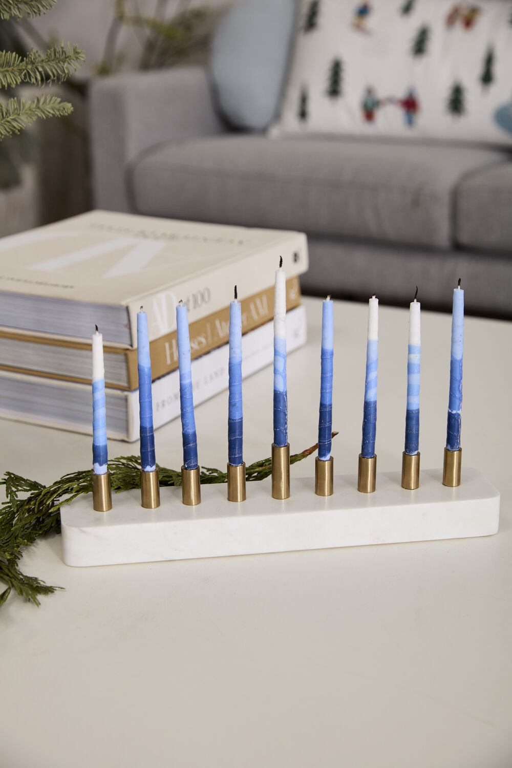 Menorah 12"x 2.5"x 2.5"