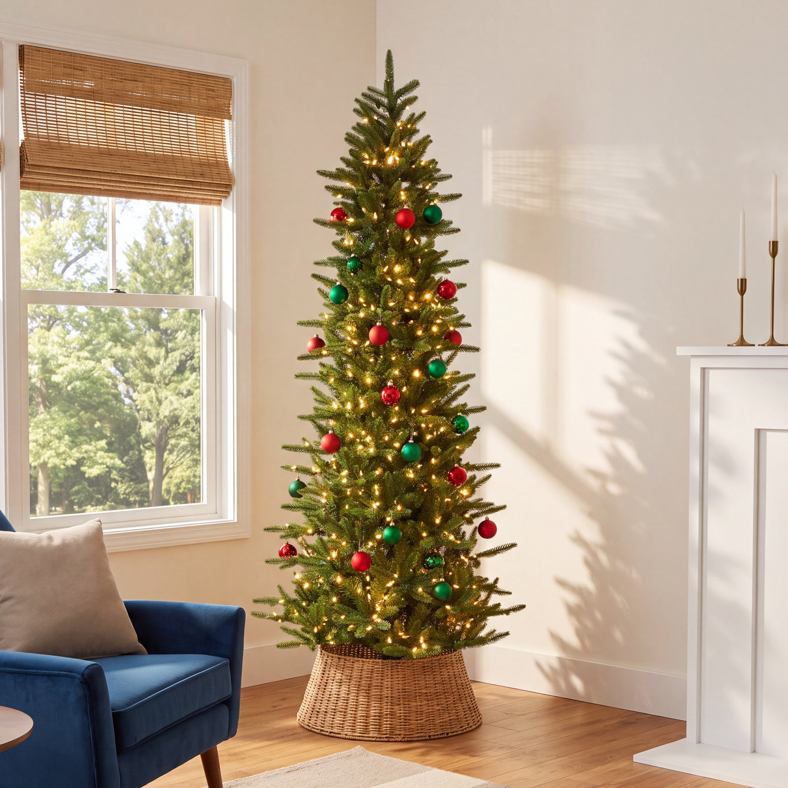 Carmel Pine Pre-Lit Tree, 78" H