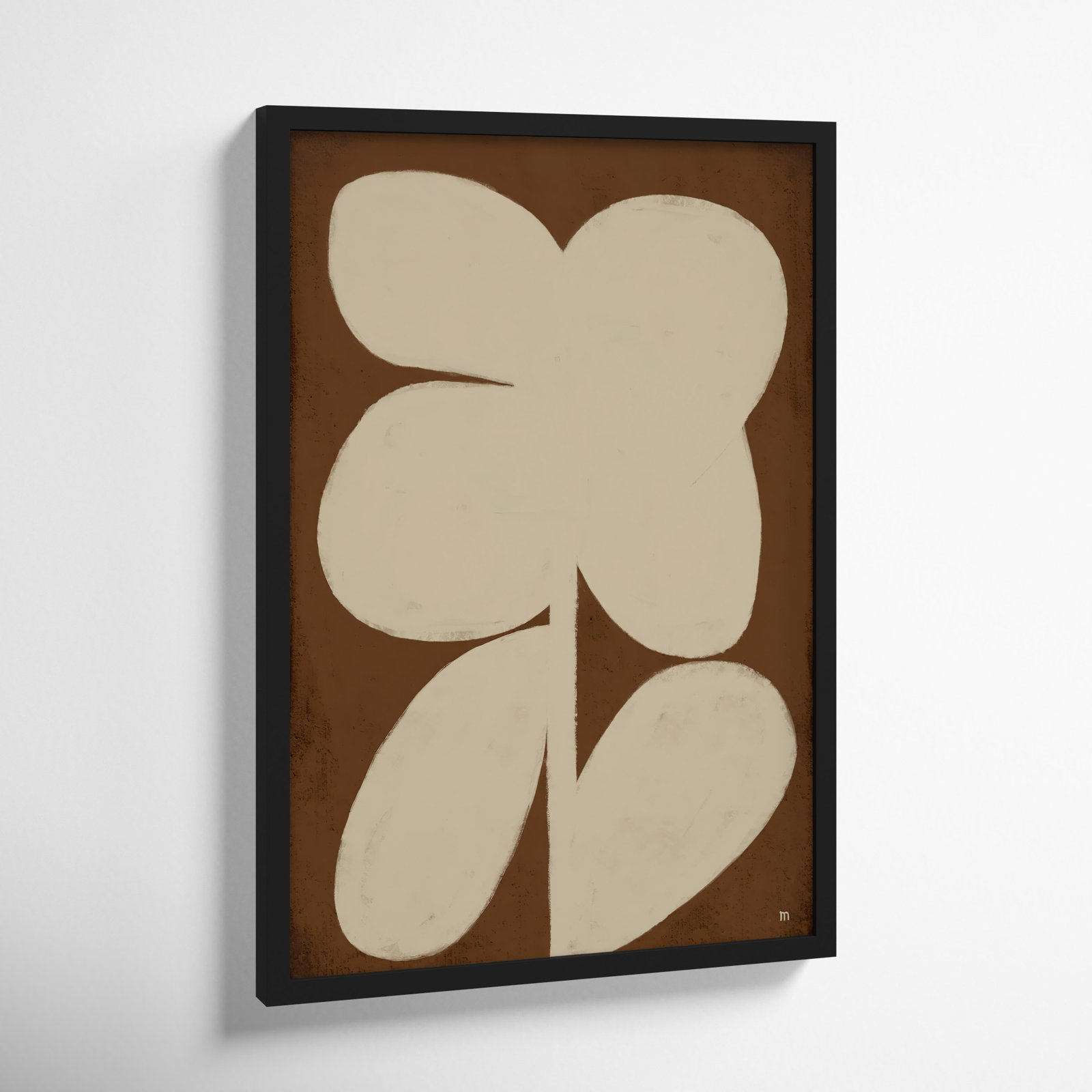 Flower 2 Print, Black Framed, 25" H x 17.5" W