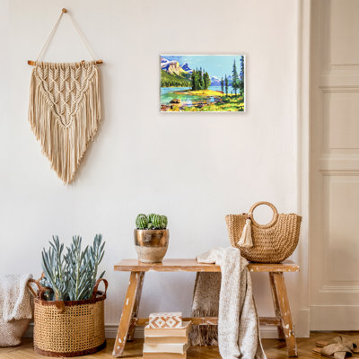 Alpine Mountain Solitude Wall Plaque, design by John Jaster