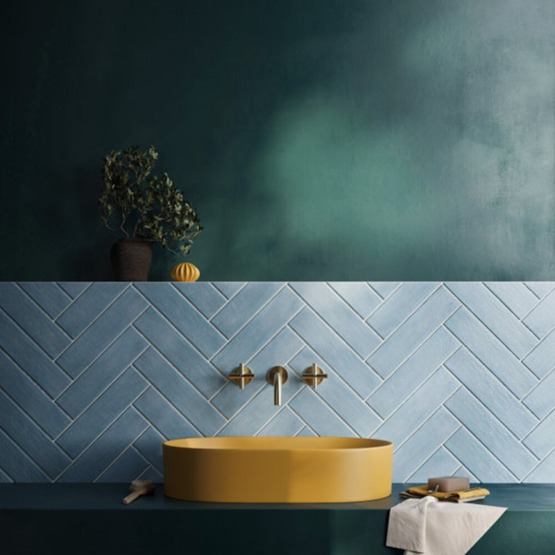 Bayou 3x12 Matte Ceramic Subway Tile, Sky