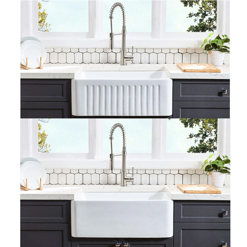 33" L X 20" W Sink With Grid & Strainer - Heat , Stain Scratch Rust Wide Basin, Easy To Make Clean Kitchen And Deep Bowl Look, Expeditiously