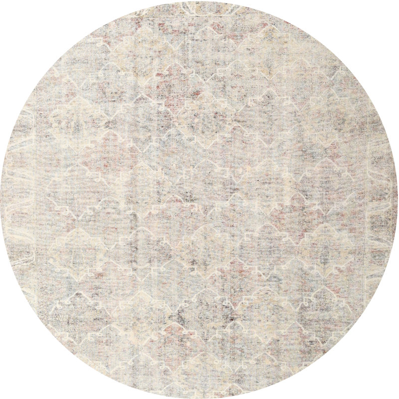 Oriental Indoor Rug, Round 3'