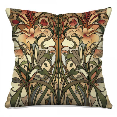 Floral Throw Pillow, Art Double Sided Pillows