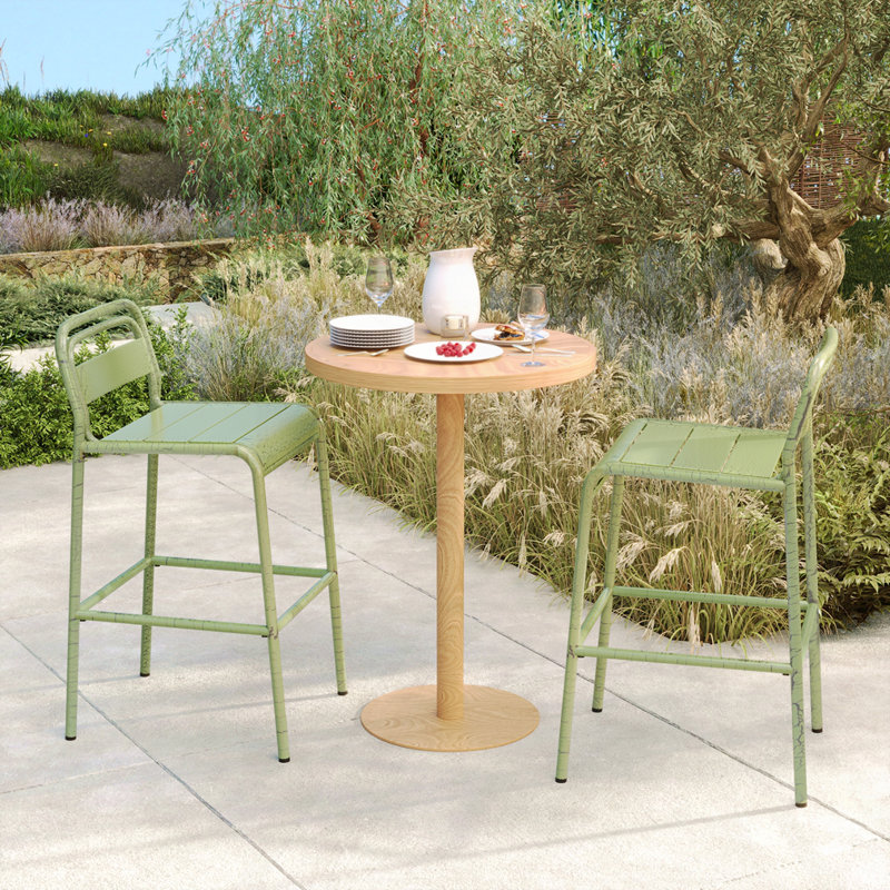 Tabouret d'extérieur (ensemble de 2), Vert