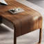 Bureau rectangulaire en bois manufacturé brun noisette-1222766206-1222766207