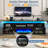 82.6" Fireplace Tv Stand For Tvs Up To 95 In, High Gloss Media Console With 40" Electric Fireplace, LED Lights and Charging Station, Fireplace Entertainment Center For Living Room, Black-1956301847-1956301833-1958028318