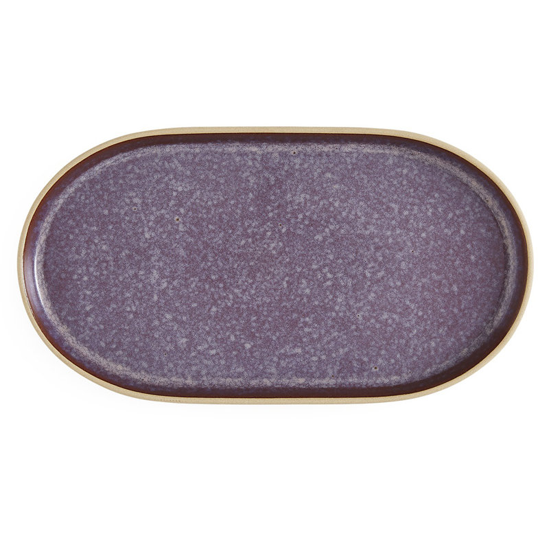Minerals Medium Oval Platter, Amethyst, 2.00cm H x 30.40cm L x  16.30cm W