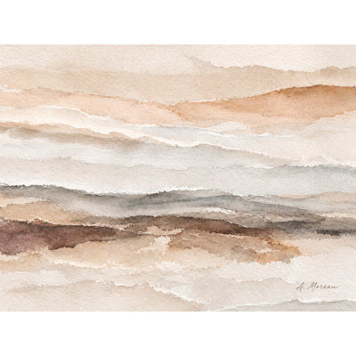 Coastal Strata Wrapped Canvas Wall Art