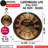 THE GEARS CLOCK Wall Clock with Real Moving Gears LU-LI_ 40 in Round DARK-BROWN