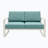 Abhilasha 52'' Wide Aluminum Loveseat with Cushions-843548922