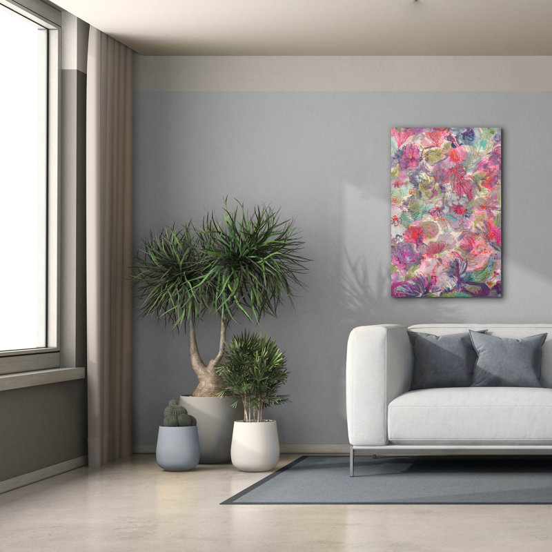  «Promise Me A Rose Garden 3» par Dorothy Fagan, art mural sur toile, H 40 po x l 26 po