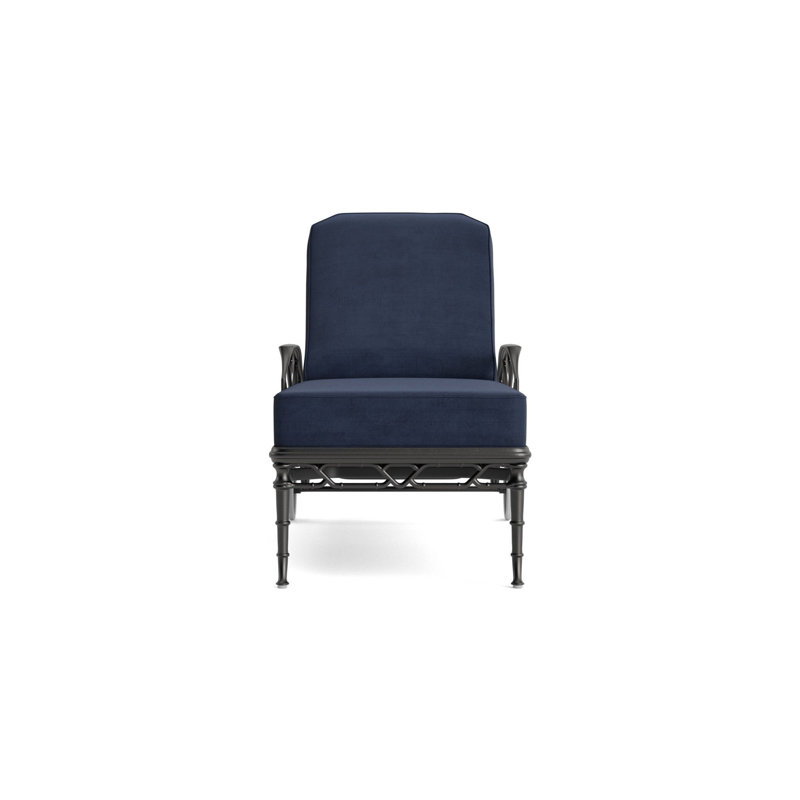 Calcutta Outdoor Chaise Lounge, Fusion Neptune, Textured Pewter