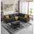 Reversible Modular Corner Sectional Sofa & Ottoman Set-645729448
