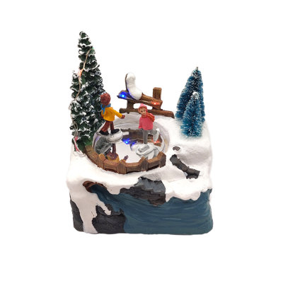 Ski Lodge Scene - Christmas Village Collection by  F07N5-6B