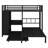 Metal Bunk Bed With Wardrobe, Trundle, Foldable Desk, Ladders-2006420632