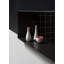 Vase de table en porcelaine blanc / rouge 7,09 "