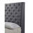 1Pc Contemporary Style Queen Panel Upholstered Bed Button Tufted Demi-Wings Nailhead Trim Gray Finish Bedroom Furniture-93513273-93513272