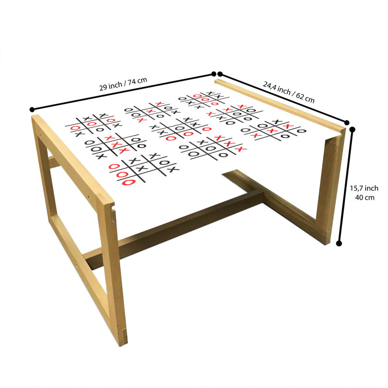 Jamary Sled Coffee Table, 62cm H x 74cm W x 40cm D