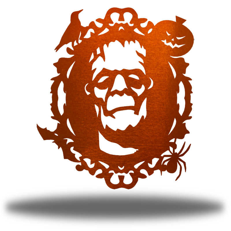 Miroir mural Frankenstein, H 12 po x l 10,5 po x P 0,01 po, Cuivre brun