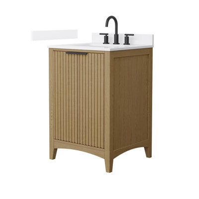Palmilla 48" Freestanding Single Bathroom Vanity with Cultured Marble Top