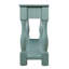 Console en bois de 63 pouces de long avec 3 tiroirs et 1 tablette inférieure pour le couloir d'entrée du canapé Extrathick (bleu rétro)-1390634140