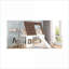 Lit simple superposé simple en bois de pin et panneau de fibres à densité moyenne avec glissière échelle, sans sommier, blanc et amp; Brun pour petite chambre à coucher