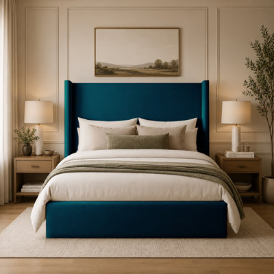 Upholstered Velvet Bed
