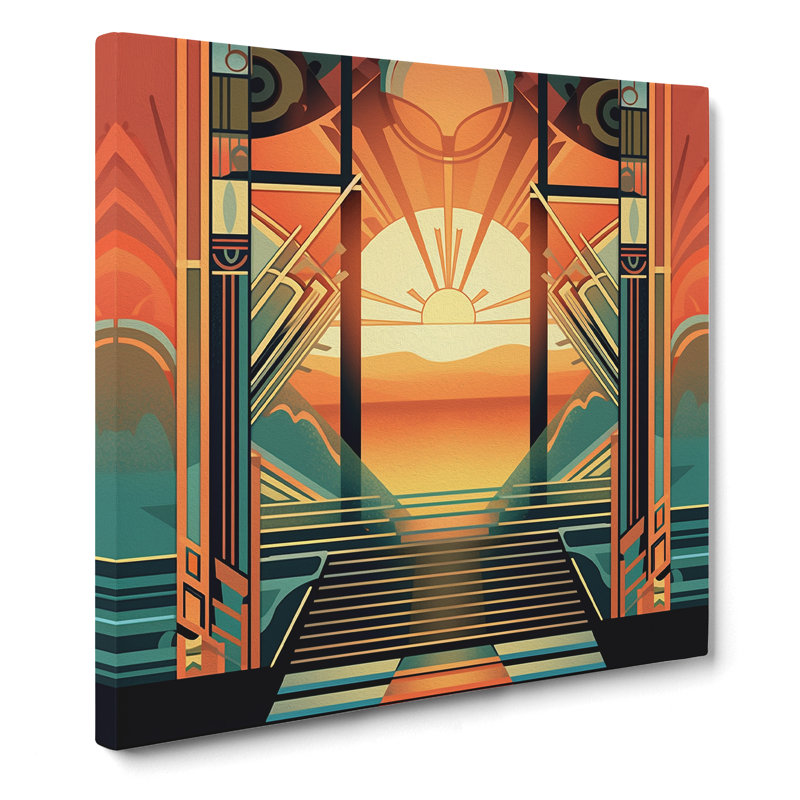 Sunrise No.1 - Wrapped Canvas, 35cm H x 35cm W x 3cm D